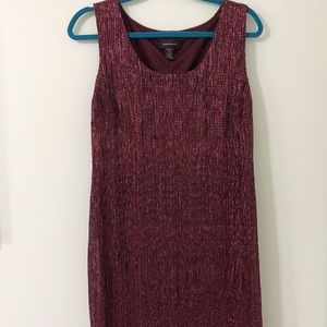 Burgundy sparkly dress size 14